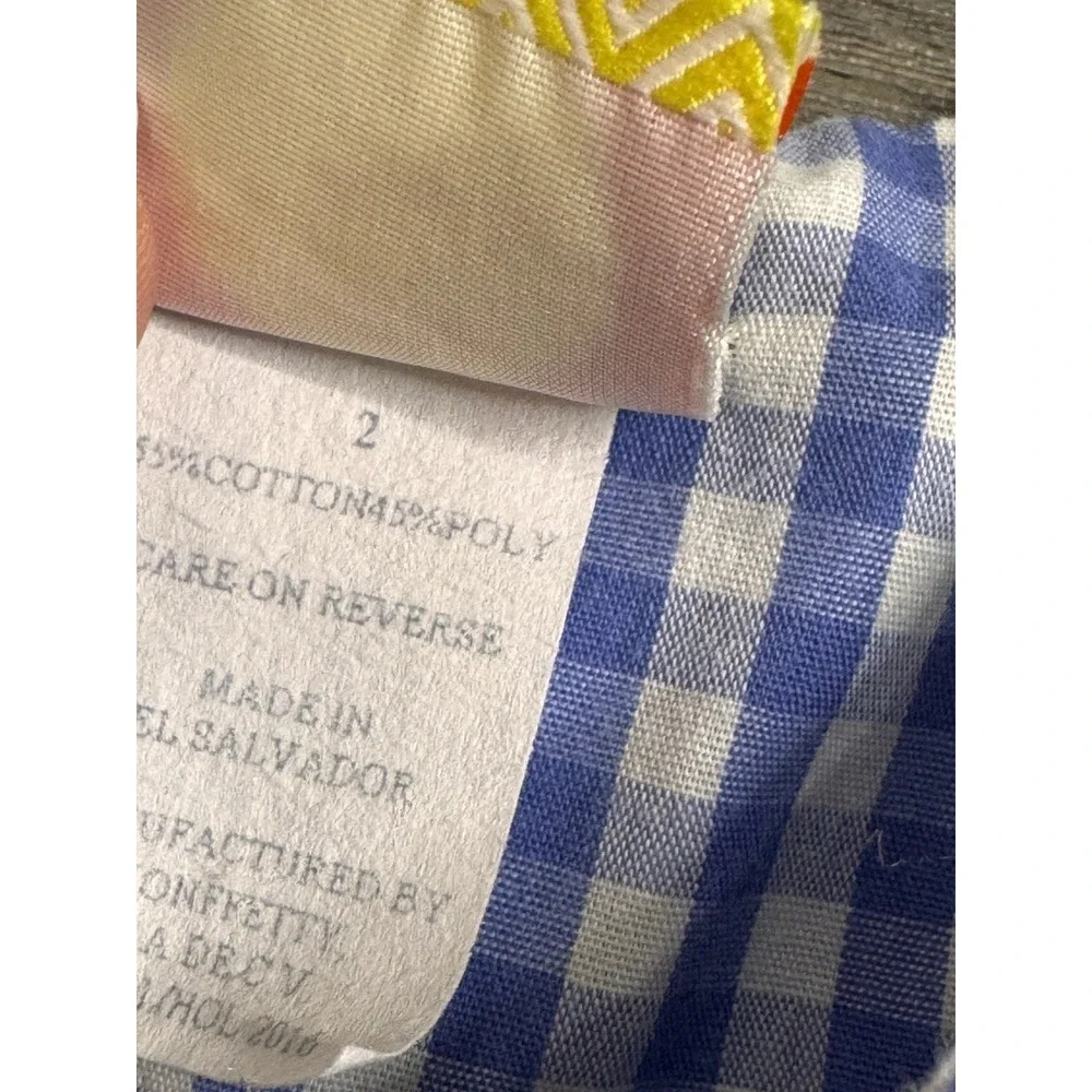 Toddler Boys Longall Overalls Size 2 Blue Gingham Smocked Pumpkin Fall Preppy